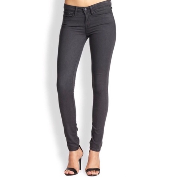 Vince Denim - Vince 5 pocket skinny charcoal herringbone jeans